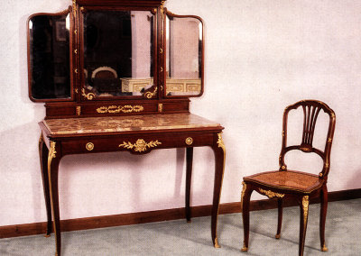 Toilette stile Luigi XV fdi epoca Napoleonica firmata Francois Linke